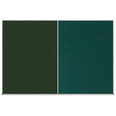 United Visual Products Enclosed Corkboard, 1 Door, 72"x48", 4" Fra UV3405-BRONZE-SURF